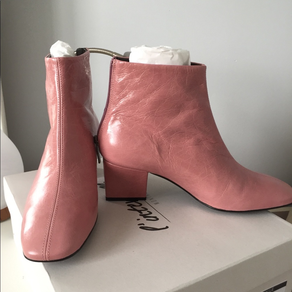 Pink boots, still with it box